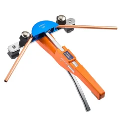 VEVOR Tubing Bender Kit, 1/4 to 7/8 Inch, Compact Ratcheting Tube Pipe Bender, Ratchet Hand Bending Tool, with 7 Color Aluminium Alloy Dies, HVAC Tools, for Copper HVAC Air Conditioning Refrigeration