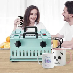 VEVOR Tumbler Heat Press Machine, 2 Station Heaters, 11-30oz Mug Press, Heat Up Fast and Even, Tumbler Press with Dual Independent Display Screens, for Sublimation Tumblers, Cups, and Mugs