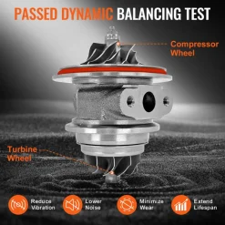 VEVOR Turbo Turbocharger with Gasket Kit, Turbo Charger Replacement for Car Engines, Compatible with 2.5L-6.0L Engine Displacements, Heat Resistance Engine Turbocharger with K418 Alloy Impeller