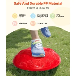 VEVOR Turtle Balance Stepping Stones, 6 PCS, Up to 220 lbs Kids Turtle Jumping Stones Steps Stones, Toddler Obstacle Course Coordination Game Toys Indoor or Outdoor Play for Children Aged 3 4 5 6 7 8+