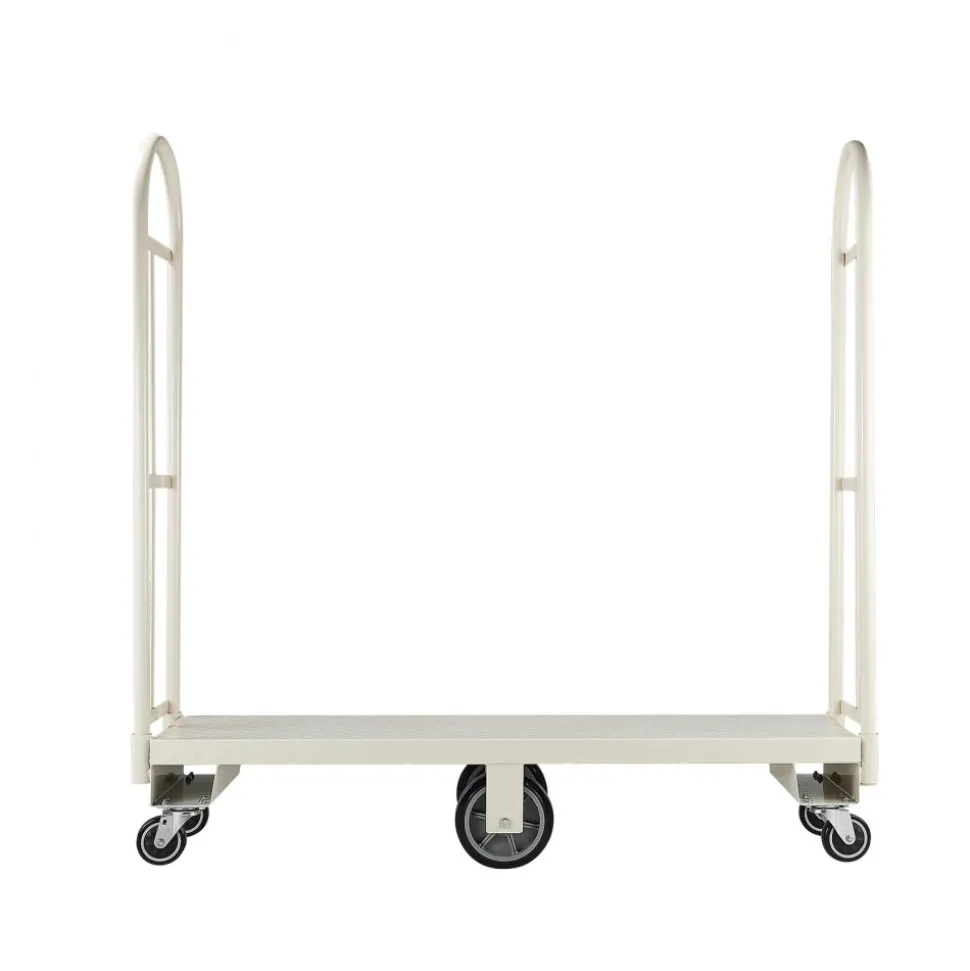 VEVOR U-Boat Platform Truck Dolly, 2000 lbs Load Capacity, Heavy Duty Steel Utility Cart, Industrial Hand Push Truck with Six Wheels and Dual Detachable Handles, for Warehouse, 60 x 16.1 x 59.5 in