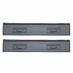 VEVOR Under Bed Storage with Clear Lids, 39.2 x 19.7 x 7.1 Inch, 90L Large Underbed Clothes Storage Containers, Low Profile Under Bed Drawer Shoe Organizer Bins Box for Blanket Shoe Bedroom, 6 Pack