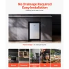 VEVOR Undercounter Built-in Ice Maker, 66 Lbs/Day Under Counter Nugget Ice Maker Machine with Reversible Door Stainless Steel, Freestanding Ice Maker for Commercial Home Kitchen, Electric Drainage
