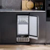 VEVOR Undercounter Built-in Ice Maker, 80 Lbs/Day Under Counter Ice Maker Machine with Reversible Door Stainless Steel, Freestanding Ice Maker for Commercial Home Kitchen, Electric Drainage