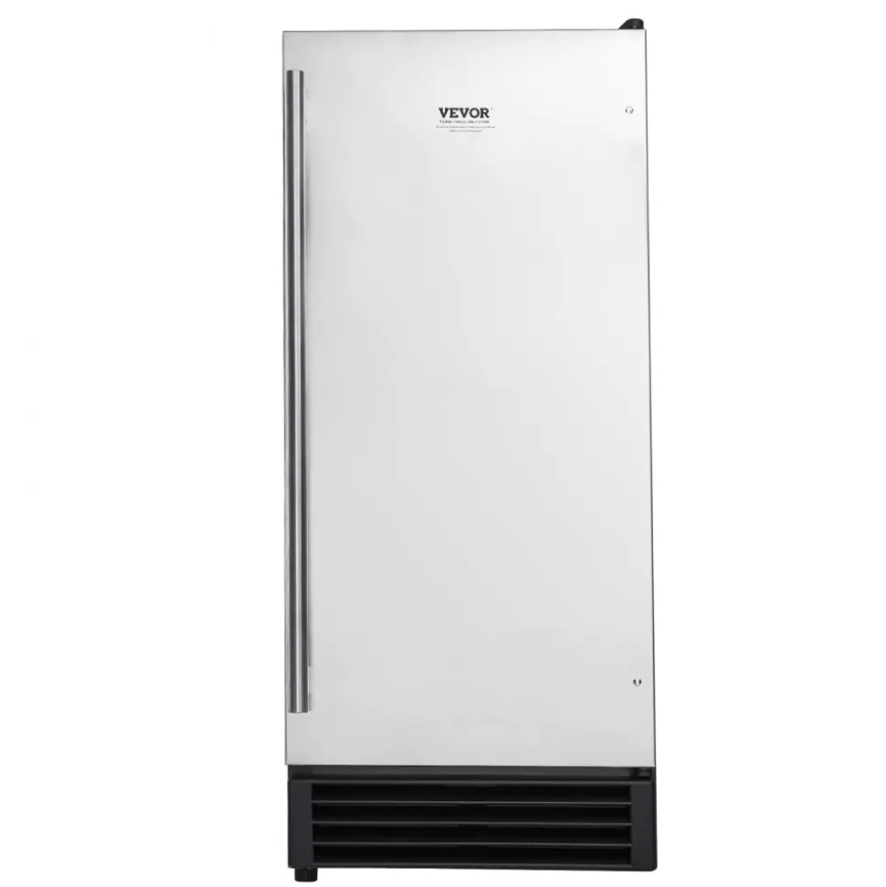 VEVOR Undercounter Built-in Ice Maker, 50 Lbs/Day Under Counter Ice Maker Machine with Drain Pump Reversible Door Stainless Steel, Freestanding Ice Maker for Commercial Home Kitchen