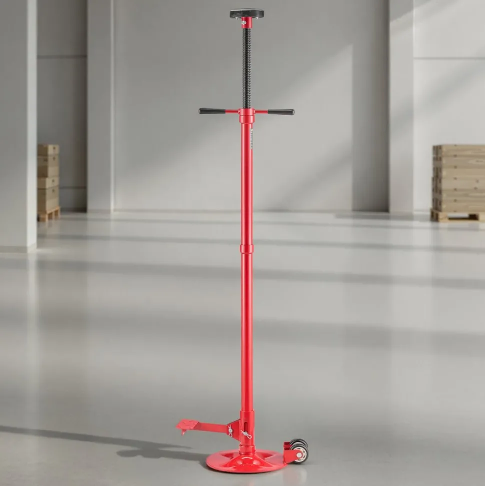 VEVOR Underhoist Support Stand, 1 Ton (2204 lbs) Capacity Under Hoist Jack Stand with Handle, Adjustable Height, Bearing Mounted Spin Handle, Self-Locking Threaded Screw, Support Vehicle Components