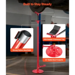 VEVOR Underhoist Support Stand, 3/4 Ton (1653 lbs) Capacity Under Hoist Jack Stand, Lifting from 51.97