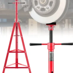 VEVOR Under Hoist Tripod Stand, 2 Ton (4409 lbs) Capacity High Lift Jack Stand Reach Underhoist Support, Lifting from 47.24" to 84.65", 4-Level Adjustable Height, Heavy Duty Carbon Steel for Car Lift
