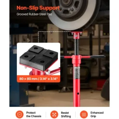 VEVOR Under Hoist Tripod Stand, 2 Ton (4409 lbs) Capacity High Lift Jack Stand Reach Underhoist Support, Lifting from 47.24