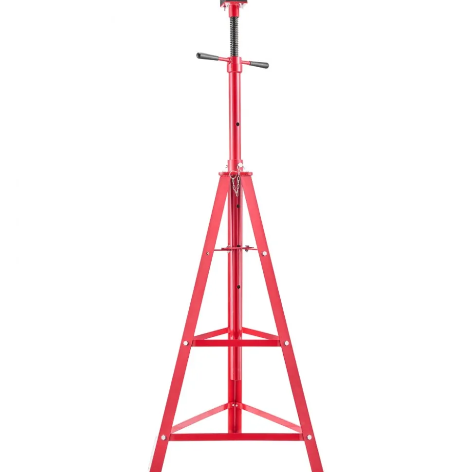 VEVOR Under Hoist Tripod Stand, 2 Ton (4409 lbs) Capacity High Lift Jack Stand Reach Underhoist Support, Lifting from 47.24" to 84.65", 4-Level Adjustable Height, Heavy Duty Carbon Steel for Car Lift