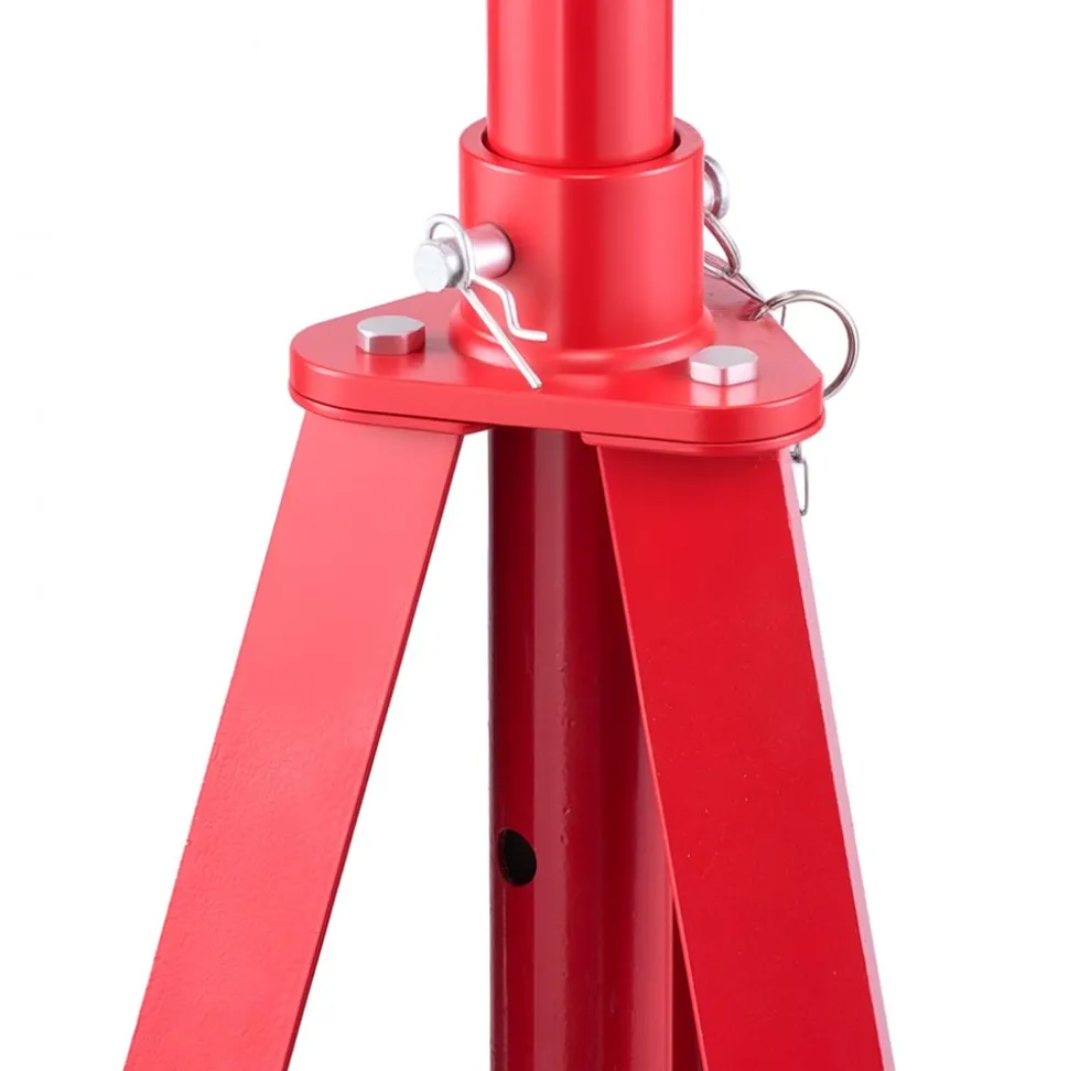 VEVOR Under Hoist Tripod Stand, 2 Ton (4409 lbs) Capacity High Lift Jack Stand Reach Underhoist Support, Lifting from 47.24" to 84.65", 4-Level Adjustable Height, Heavy Duty Carbon Steel for Car Lift