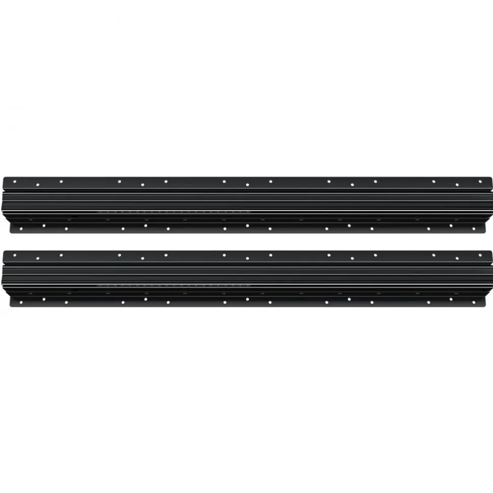 VEVOR Undermount Drawer Slides, 32 inch, Full Extension Ball Bearing Under Stair Cabinet Rails, 260 LB Load Capacity Heavy Duty Bottom Stair Cabinet Glides Track Runners,for DIY Replacement, Black