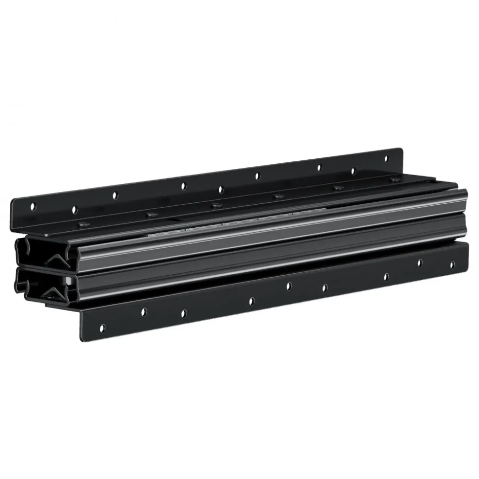 VEVOR Undermount Drawer Slides, 16 inch, Full Extension Ball Bearing Under Stair Cabinet Rails, 260 LB Load Capacity Heavy Duty Bottom Stair Cabinet Glides Track Runners,for DIY Replacement, Black