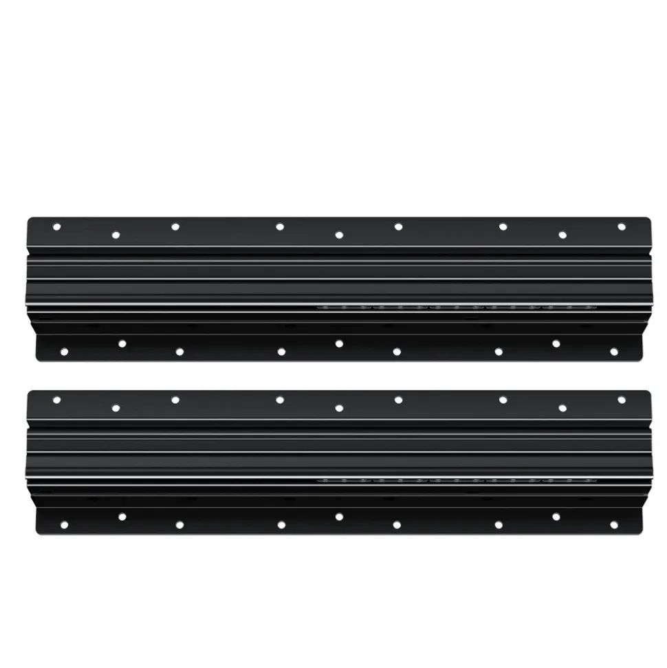 VEVOR Undermount Drawer Slides, 16 inch, Full Extension Ball Bearing Under Stair Cabinet Rails, 260 LB Load Capacity Heavy Duty Bottom Stair Cabinet Glides Track Runners,for DIY Replacement, Black