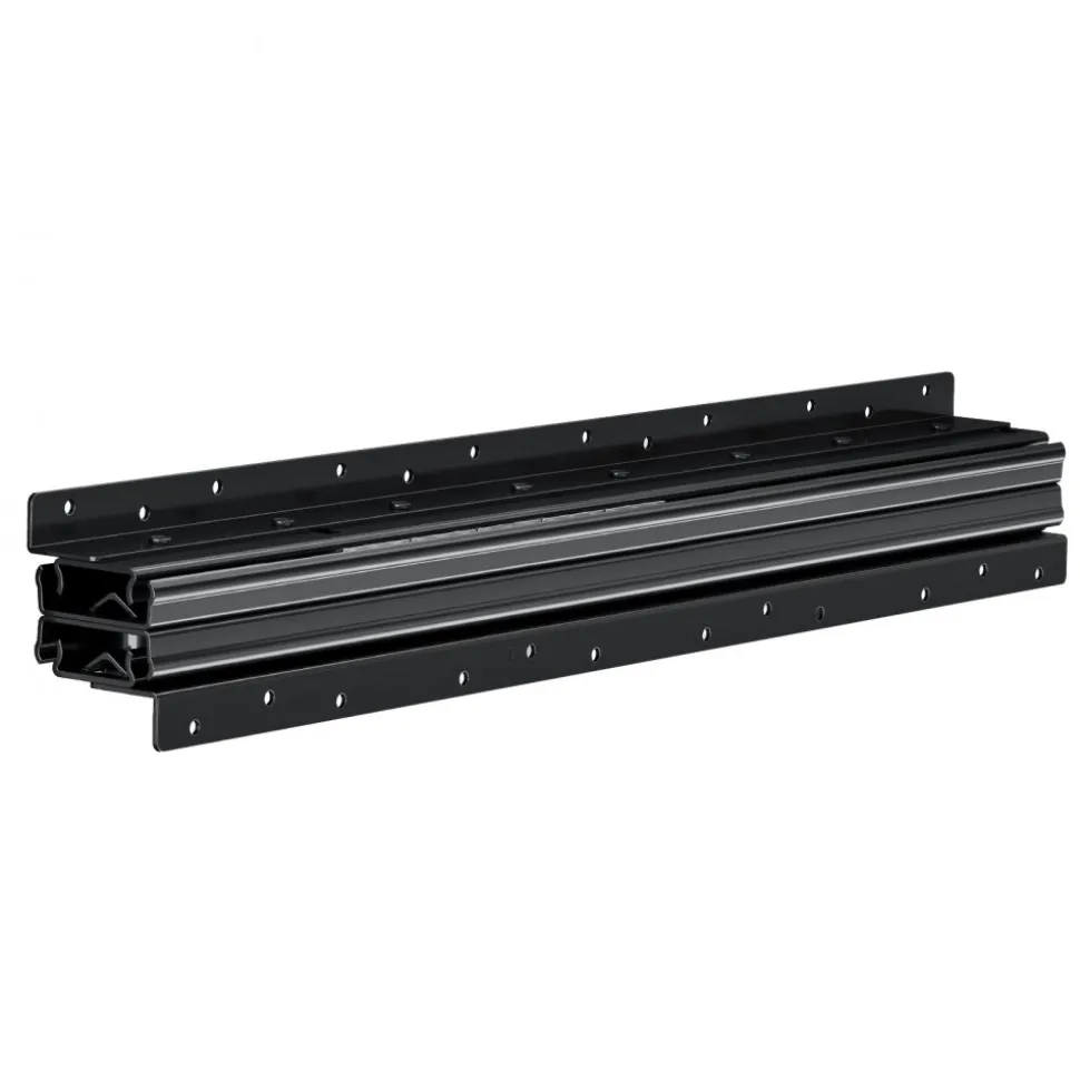 VEVOR Undermount Drawer Slides, 24 inch, Full Extension Ball Bearing Under Stair Cabinet Rails, 260 LB Load Capacity Heavy Duty Bottom Stair Cabinet Glides Track Runners,for DIY Replacement, Black