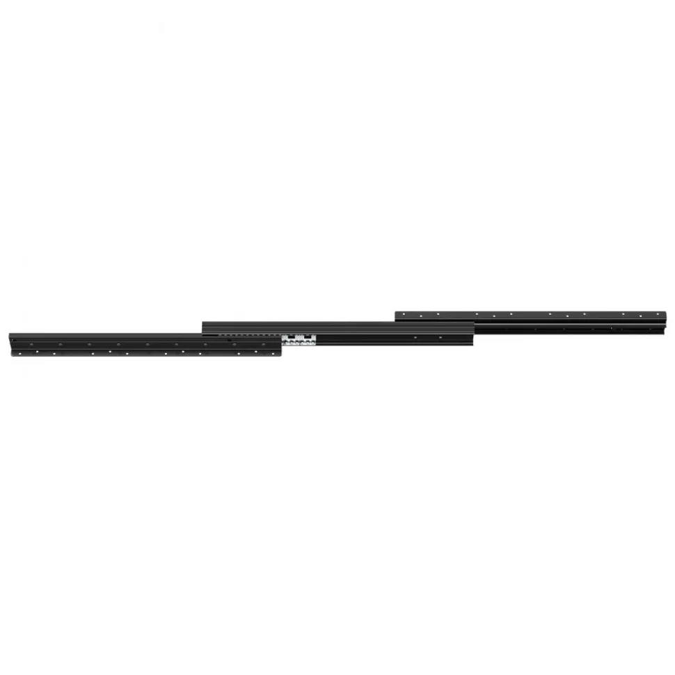 VEVOR Undermount Drawer Slides, 24 inch, Full Extension Ball Bearing Under Stair Cabinet Rails, 260 LB Load Capacity Heavy Duty Bottom Stair Cabinet Glides Track Runners,for DIY Replacement, Black