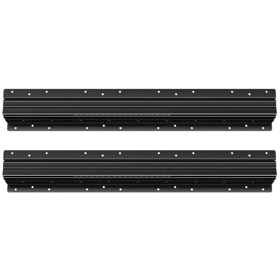 VEVOR Undermount Drawer Slides, 24 inch, Full Extension Ball Bearing Under Stair Cabinet Rails, 260 LB Load Capacity Heavy Duty Bottom Stair Cabinet Glides Track Runners,for DIY Replacement, Black