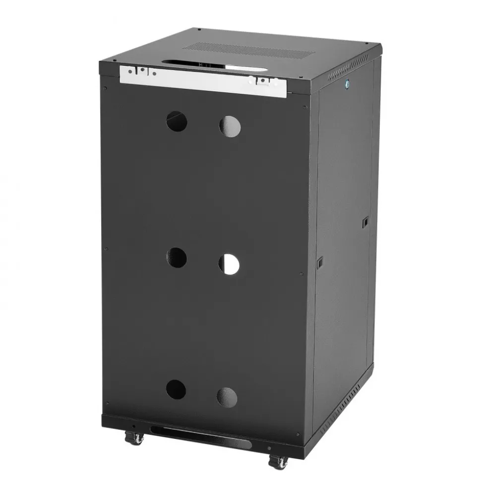 VEVOR 22U Network Cabinet Wall Mount, 23.6 in Depth, 300 lbs Max Load Capacity Server Cabinet Rack Enclosure with Locking Tempered Glass Door, Side Panels, Server Rack for IT Equipment, A/V Devices