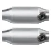VEVOR Universal Catalytic Converter, 2.5 Inch Inlet/Outlet, 2 Pack High Flow Car Catalytic Converter with O2 Port, Direct Replacement, Stainless Steel Material, for Quick Exhaust Gas Purification