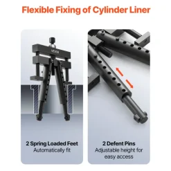 VEVOR Universal Cylinder Liner Puller Assembly, Used for Mack Cummins Cat on Wet Liner from 3-7/8 in to 6-1/4 in Bore, Diesel Engine Cylinder Liner Removal Tool, Replace PT-6400-C, M50010-B, 3376015