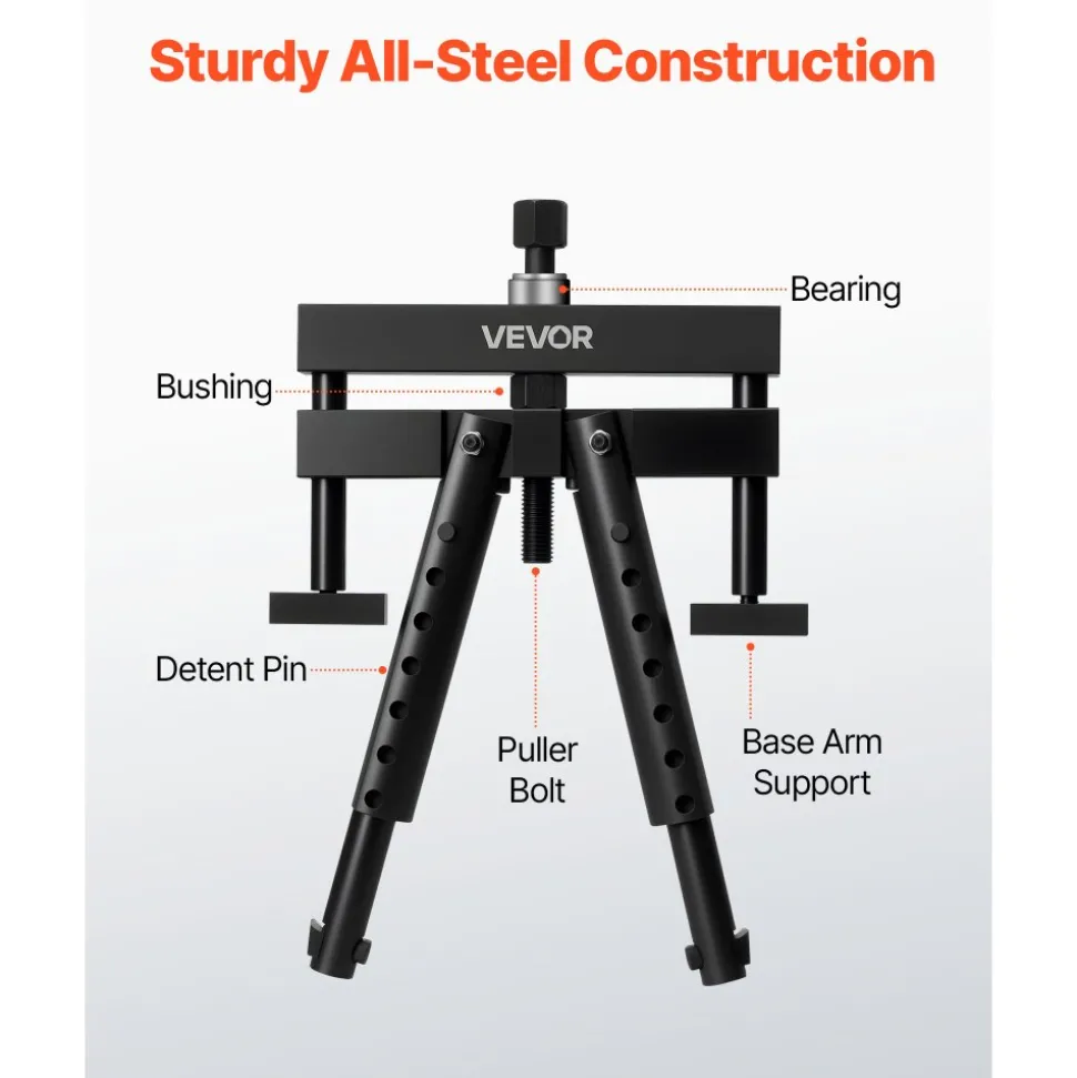 VEVOR Universal Cylinder Liner Puller Assembly, Used for Mack Cummins Cat on Wet Liner from 3-7/8 in to 6-1/4 in Bore, Diesel Engine Cylinder Liner Removal Tool, Replace PT-6400-C, M50010-B, 3376015