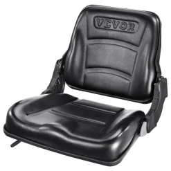 VEVOR Universal Forklift Seat, Fold Down Tractor Seat with Adjustable Angle Back and Micro Switch, 6.3-13.4 inch Extended Slot Comfortable Forklift Seat for Tractor Loader Excavator