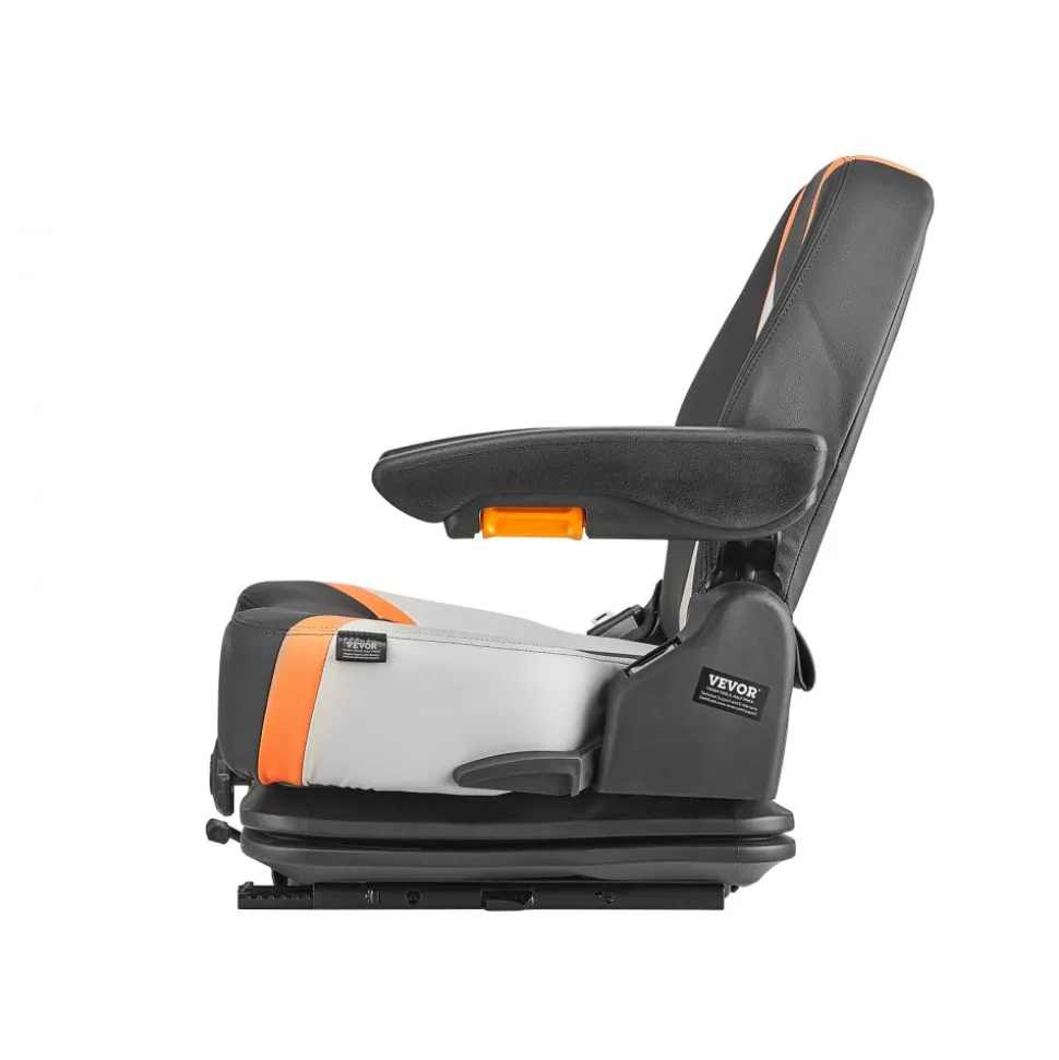 VEVOR Universal Forklift Seat,Tractor Seat with Adjustable Angle Back, Micro Switch and Seatbelt,Wrap-around Forklift Seat for Tractor Loader Excavator