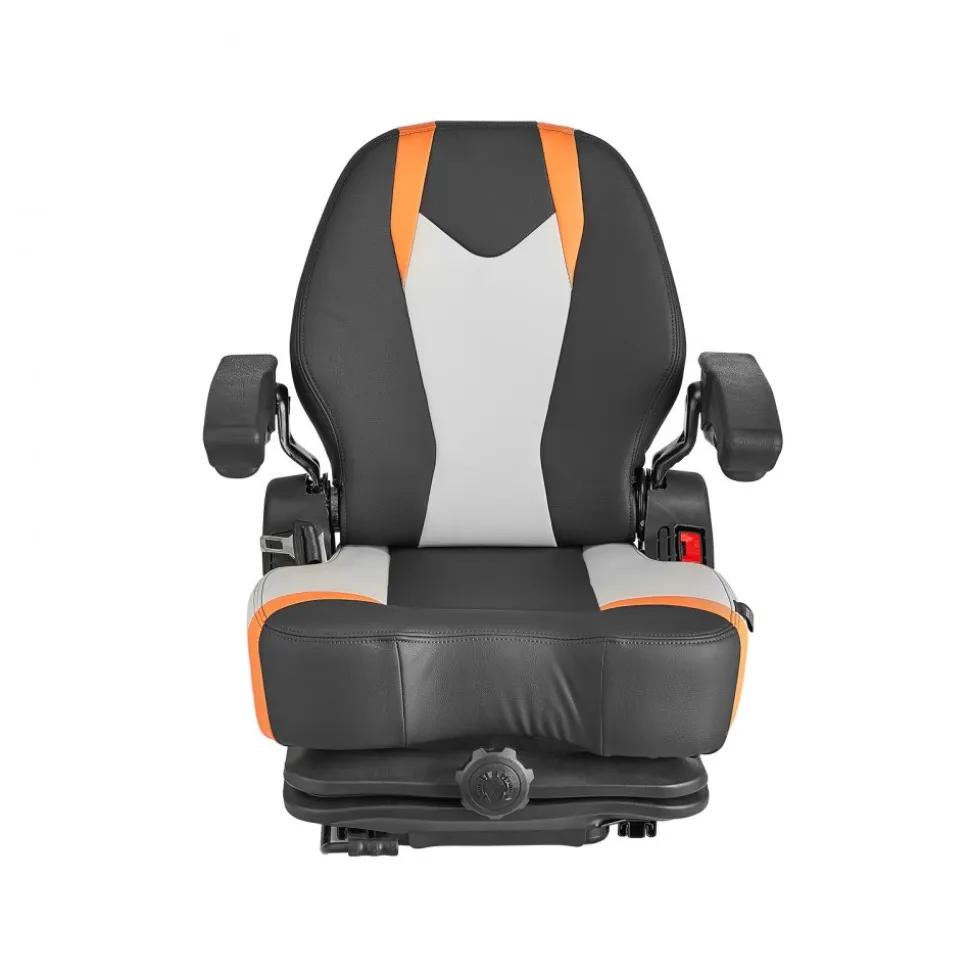 VEVOR Universal Forklift Seat,Tractor Seat with Adjustable Angle Back, Micro Switch and Seatbelt,Wrap-around Forklift Seat for Tractor Loader Excavator