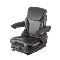 VEVOR Universal Forklift Seat, Tractor Suspension Seat with Adjustable Back, Armrest, Headrest & Safety Belt, Secure Fold Down Tractor Seat with Micro Switch, Lawnmower Seat for Skid Loader Bulldozer