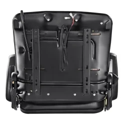 VEVOR Universal Forklift Seat, Fold Down Tractor Seat with Adjustable Angle Back, Micro Switch, Seatbelt and Armrests, 6.3-13.4 inch Slot Tractor Seat for Tractor Loader Excavator