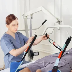 VEVOR Universal Full Body Patient Lift Sling -Small, Patient Lift Medical Sling for Easy Transfer and Bathing, Polyester Patient Aid Transfer Sling for Elderly, Disabled, Bedridden, 600LBS Capacity
