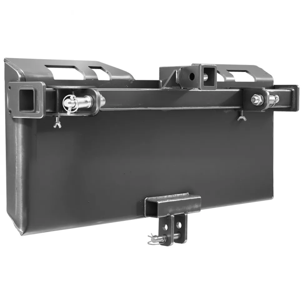 VEVOR Universal 3-point Skid Steer Plate, 3/8" Skid Steer Attachment Plate, 7000lbs Skid Steer Mount Plate Steel Adapter Loader, Compatible with Deere, Kubota, Bobcat, Mahindra Skid Steers, Tractors