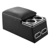 VEVOR Universal Rear Bench Seat Center Console Armrest Storage Box, Back Seat Tools Organizer with Cup & Phone Holders, Automotive Central Console for MPV, Sedan, SUV