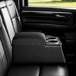 VEVOR Universal Rear Bench Seat Center Console Armrest Storage Box, Back Seat Tools Organizer with Cup & Phone Holders, Automotive Central Console for MPV, Sedan, SUV