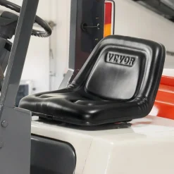 VEVOR Universal Tracor Seat, Lawn Mower Seat with Micro Switch and Drainage Holes, 6.3-13.4 inch Extended Slot Tractor Seat for Tractor Loader Excavator
