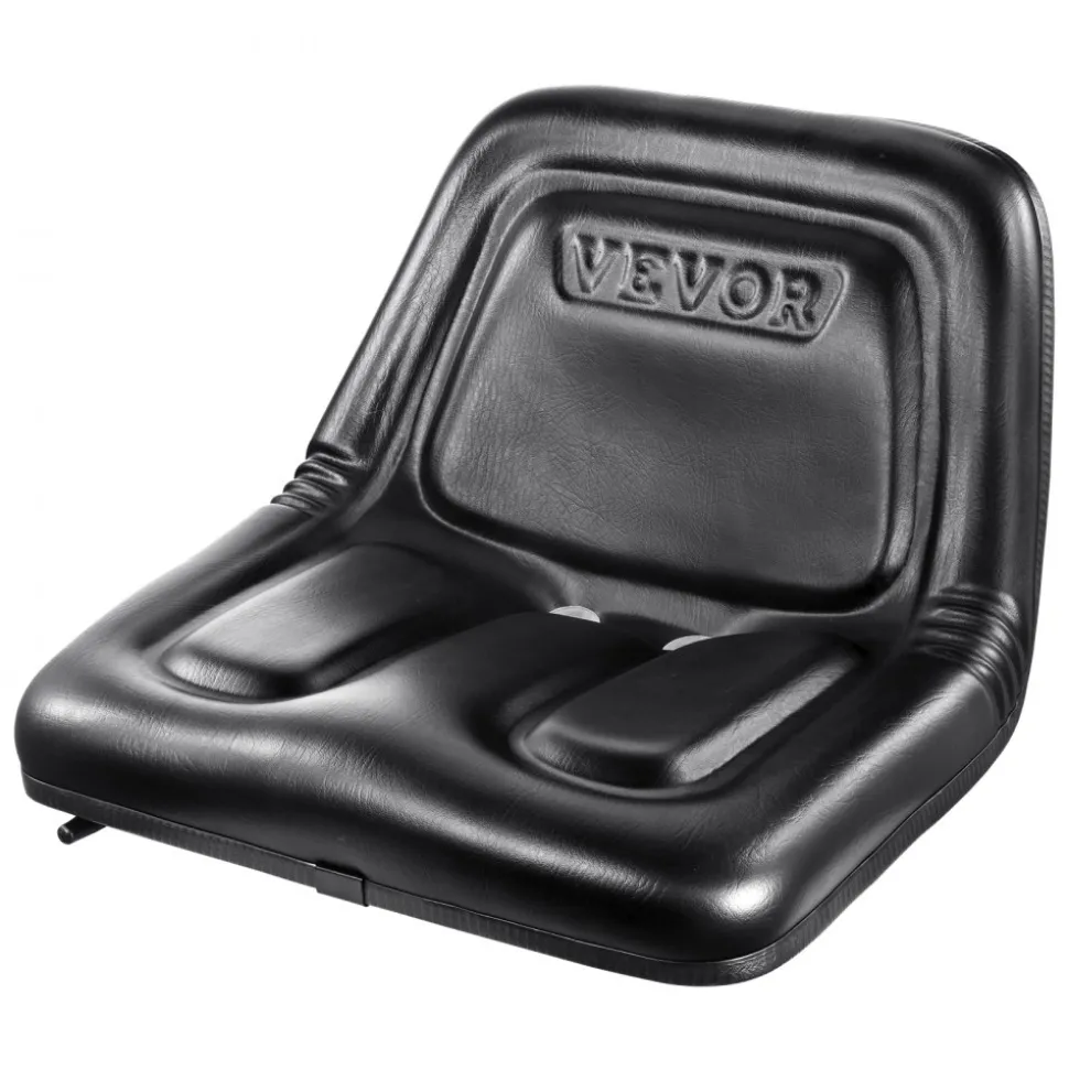 VEVOR Universal Tracor Seat, Lawn Mower Seat with Micro Switch and Drainage Holes, 6.3-13.4 inch Extended Slot Tractor Seat for Tractor Loader Excavator