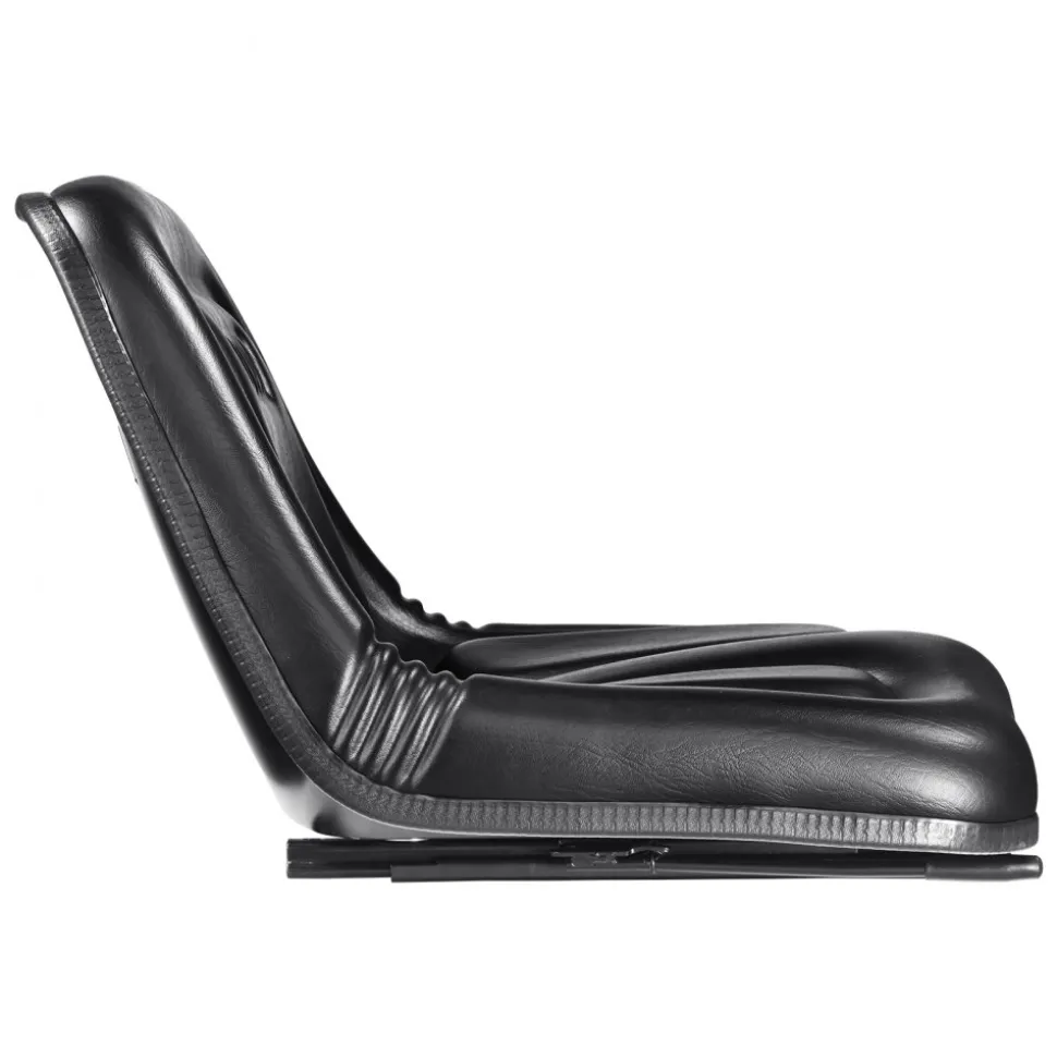 VEVOR Universal Tracor Seat, Lawn Mower Seat with Micro Switch and Drainage Holes, 6.3-13.4 inch Extended Slot Tractor Seat for Tractor Loader Excavator