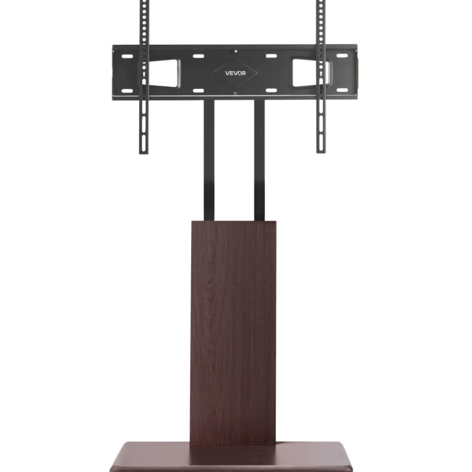 VEVOR Universal TV Stand, Table Top TV Stand for 32-70 inch Screens, Swivel and Height Adjustable TV Mount Stand Holds up to 99 lbs with Power Strip, for Living Room, Bedroom, MAX VESA 600 x 400 mm