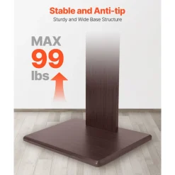 VEVOR Universal TV Stand, Table Top TV Stand for 32-70 inch Screens, Swivel and Height Adjustable TV Mount Stand Holds up to 99 lbs with Power Strip, for Living Room, Bedroom, MAX VESA 600 x 400 mm