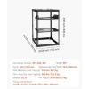 VEVOR 16U Open Frame Network Rack, 23 in Depth, Wall Mounted or Floor Standing Server Rack, Heavy Duty 4 Post, with Vented Shelves & Mounting Hardware, Holds All Your Networking IT Equipment AV Gear