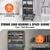 VEVOR 20U Open Frame Server Rack, 23-40 in Adjustable Depth, Free Standing or Wall Mount Network Server Rack, 4 Post AV Rack with Casters, Holds All Your Networking IT Equipment AV Gear Router Modem