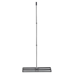 VEVOR Updated Lawn Leveling Rake with Roller, 30" x 10" Stainless Steel Lawn Leveler with 83.9" Adjustable Handle, Heavy Duty Yard Leveling Rake, Effort Saving Lawn Leveling Tool for Yard Golf Court