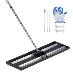 VEVOR Updated Lawn Leveling Rake with Roller, 30