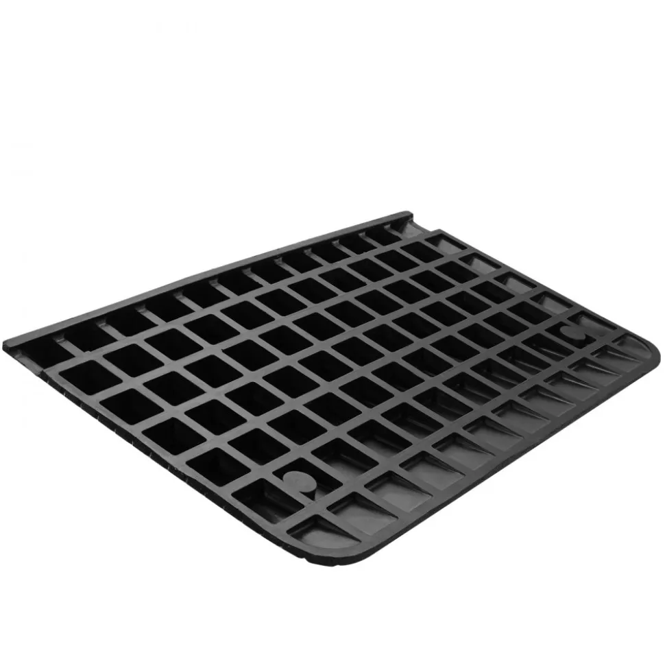 VEVOR Upgraded Rubber Threshold Ramp, 3.5" Rise Door Ramp with 1 Channel, Natural Rubber Car Ramp with Non-Slip Textured Surface, 33069 lbs Load Capacity Curb Ramp for Wheelchair and Scooter