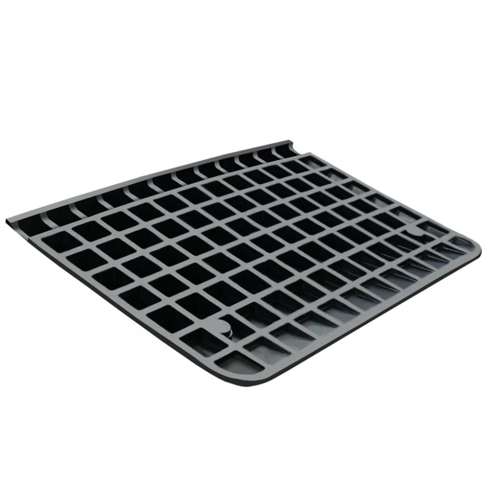 VEVOR Upgraded Rubber Threshold Ramp, 4" Rise Door Ramp with 1 Channel, Natural Rubber Car Ramp with Non-Slip Textured Surface, 33069 lbs Load Capacity Curb Ramp for Wheelchair and Scooter