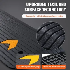VEVOR Upgraded Rubber Threshold Ramp, 1.5