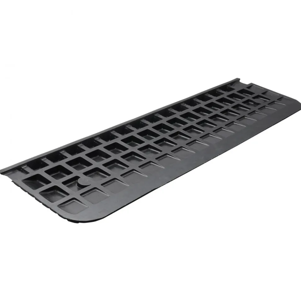 VEVOR Upgraded Rubber Threshold Ramp, 1" Rise Wheelchair Ramp Doorway, Natural Curb Ramp Rated 33069 lbs Load Capacity, Non-Slip Textured Surface Rubber Curb Ramp for Wheelchair and Scooter