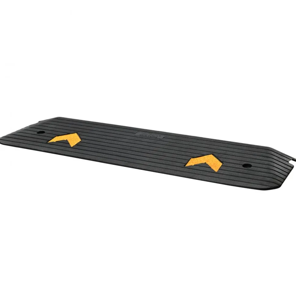 VEVOR Upgraded Rubber Threshold Ramp, 1" Rise Wheelchair Ramp Doorway, Natural Curb Ramp Rated 33069 lbs Load Capacity, Non-Slip Textured Surface Rubber Curb Ramp for Wheelchair and Scooter