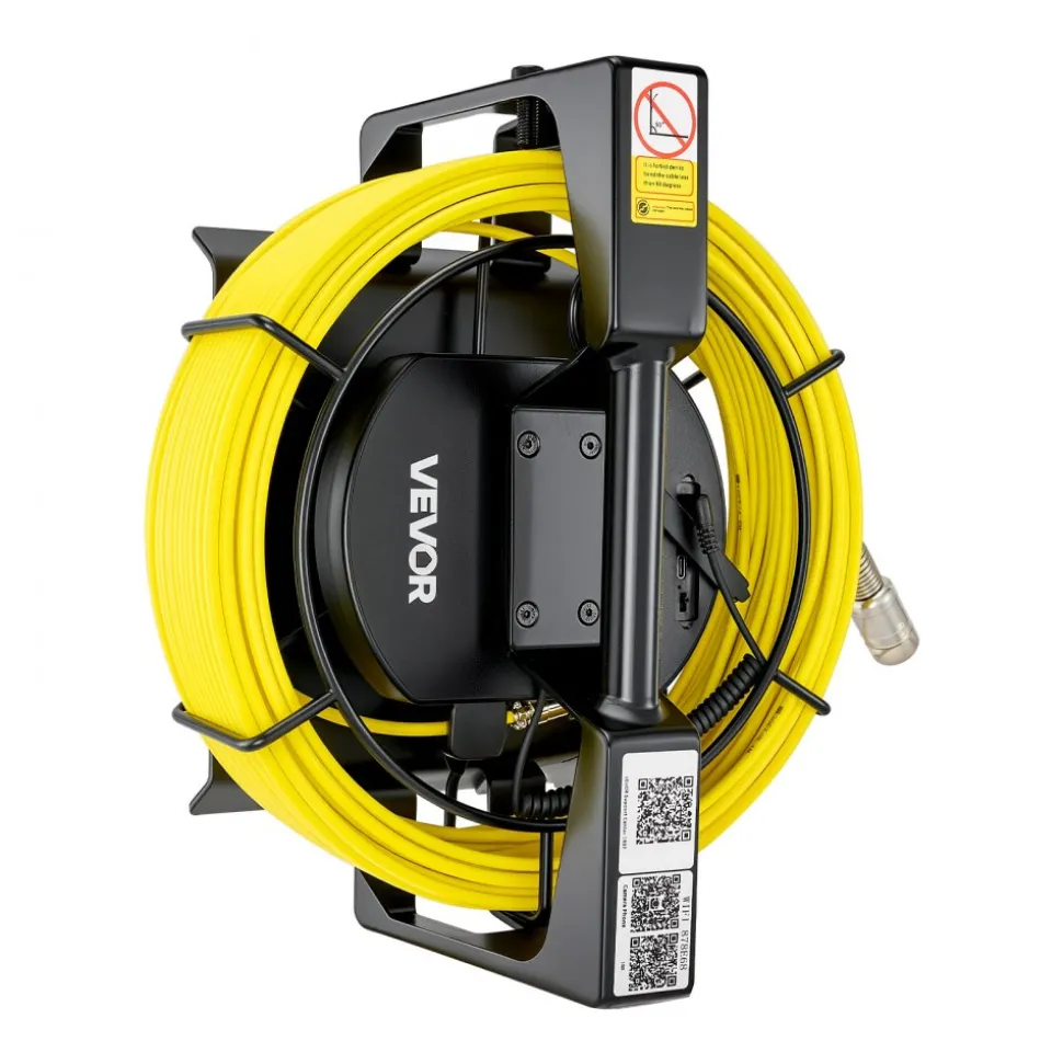VEVOR 2026 Upgraded Sewer Camera with WiFi, 65.6ft/20m Drain Pipeline Camera, IP68 Snake Plumbing Cameras with Light- 12 LEDS, Wireless WiFi Connectivity to Phone/Tablet for Sewer Duct Pipe Inspection