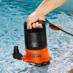 VEVOR Utility Pump, 1 HP, 4000 GPH High Flow, 31 ft Head, Sump Pump Submersible Water Pump Portable Utility Pump with 10 ft Long Power Cord for Draining Water from Swimming Pool Garden Pond Basement